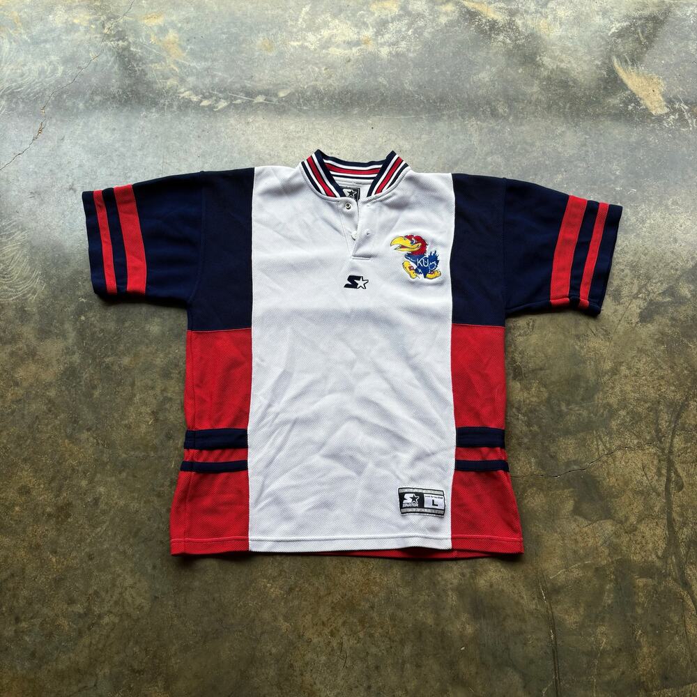 Vintage Kansas City Jay hawks NCAA‎ Starter polo